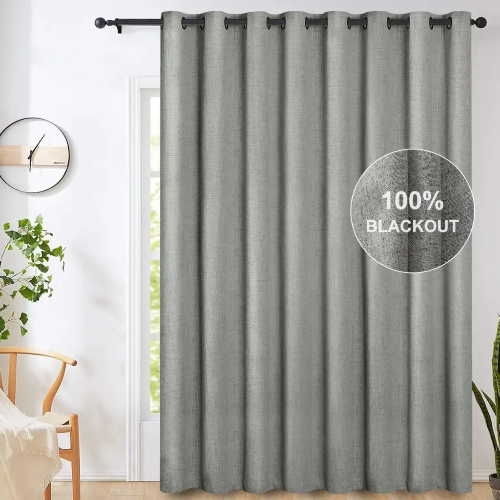 NANWEI Lino Cortinas Blackout con Aislamiento Térmico