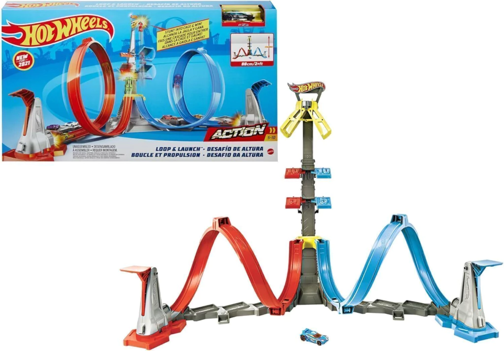 Hot Wheels Action, Pista De Juguete Desafío De Altura