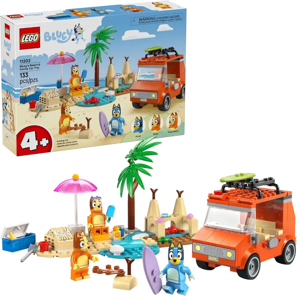 LEGO Bluey Excursión Familiar a la Playa de Bluey