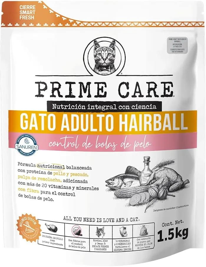 Alimento para Gato Adulto Hairball, 1.5 kg