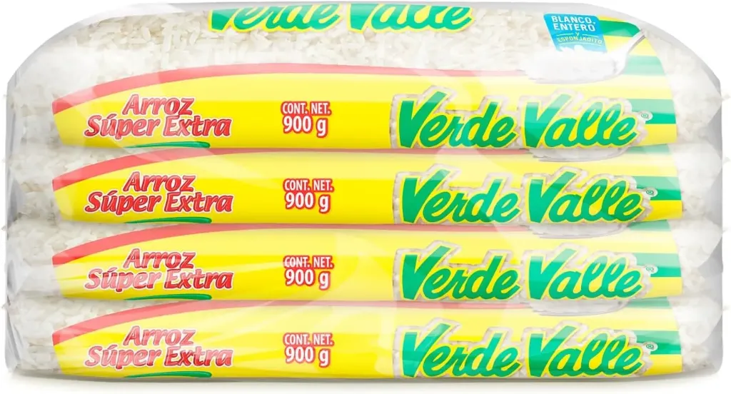 Verde Valle 4 Pack Arroz Súper Extra - 900 g