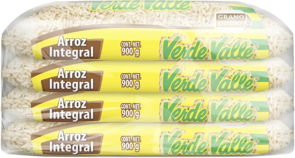 Verde Valle 4 Pack Arroz Integral - 900 g