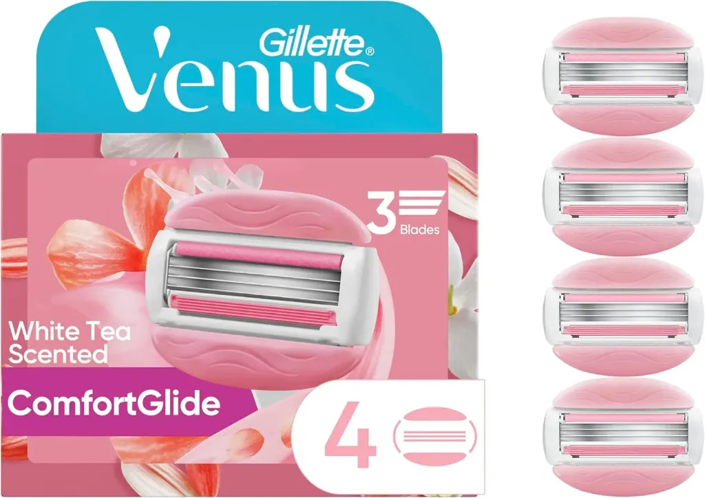 Gillette Venus ComfortGlide White Tea Women's Razor Blades - 4 Refills