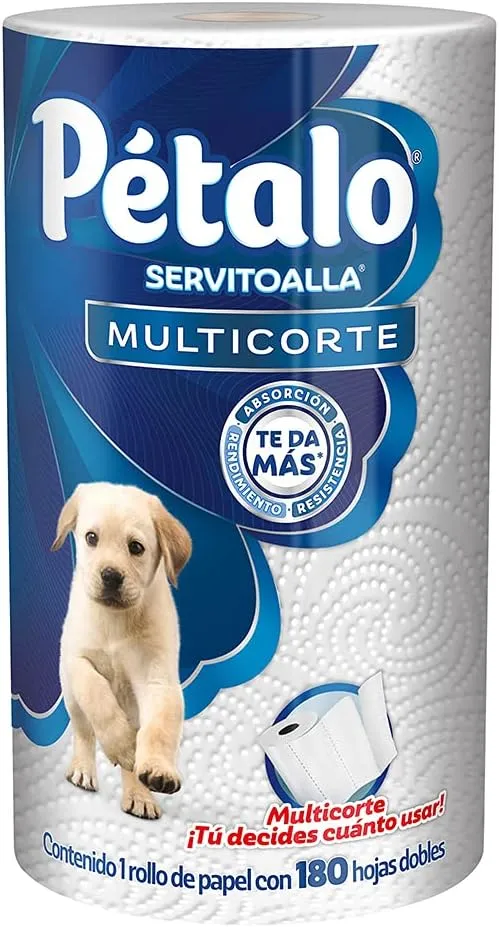 Petalo Servitoalla Multicorte Doble 180 Hojas paquete de 4