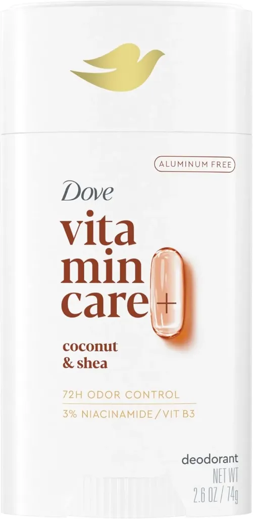 Dove Vitamincare+ Desodorante Libre de Aluminio Stick Coco y Karité
