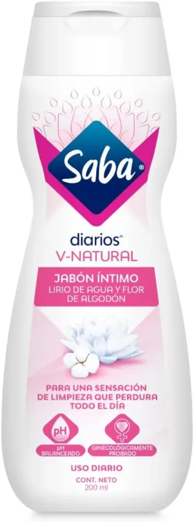 Paquete de 2 SABA Jabon Íntimo V-Natural 200 ml