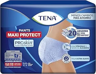 TENA Pants Maxi Protect, ropa interior desechable para incontinencia, Mediano, 13 Piezas